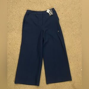 NEW Worthington BLUE/GREEN  Wide-Leg Cropped Pants